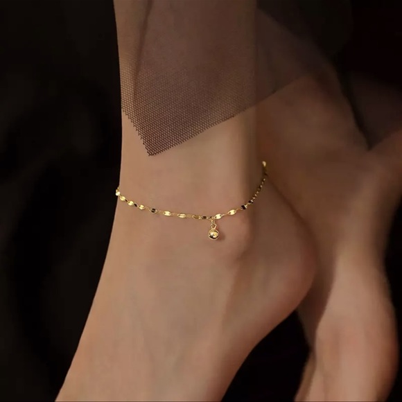 Jewelry - ✨Gold Ball Charm Anklet